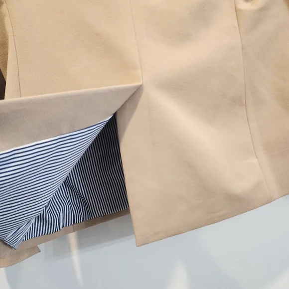 DREW Tai-ribbon Blazer in Khaki Size Small Contemporary Career Work Camel - Picture 5 of 16